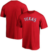 Texas Rangers Official Team Wordmark T-Shirt Outlet