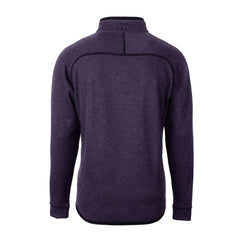 Minnesota Vikings Cutter & Buck Helmet Mainsail Sweater-Knit Half-Zip Pullover Jacket - Purple - NFL