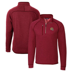 San Francisco 49ers Cutter & Buck Helmet Mainsail Sweater-Knit Half-Zip Pullover Jacket - Red - NFL