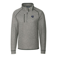 New York Giants Cutter & Buck Helmet Mainsail Sweater-Knit Half-Zip Pullover Jacket - Silver - NFL