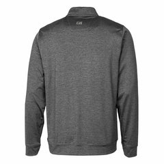 Detroit Lions Cutter & Buck Helmet Stealth Heathered Quarter-Zip Pullover Top - Gray - NFL