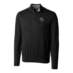 Pittsburgh Steelers Cutter & Buck Helmet Lakemont Tri-Blend Quarter-Zip Pullover Sweater - Black - NFL