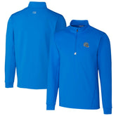 Detroit Lions Cutter & Buck Helmet Traverse Stretch Quarter-Zip Pullover Top - Blue - NFL