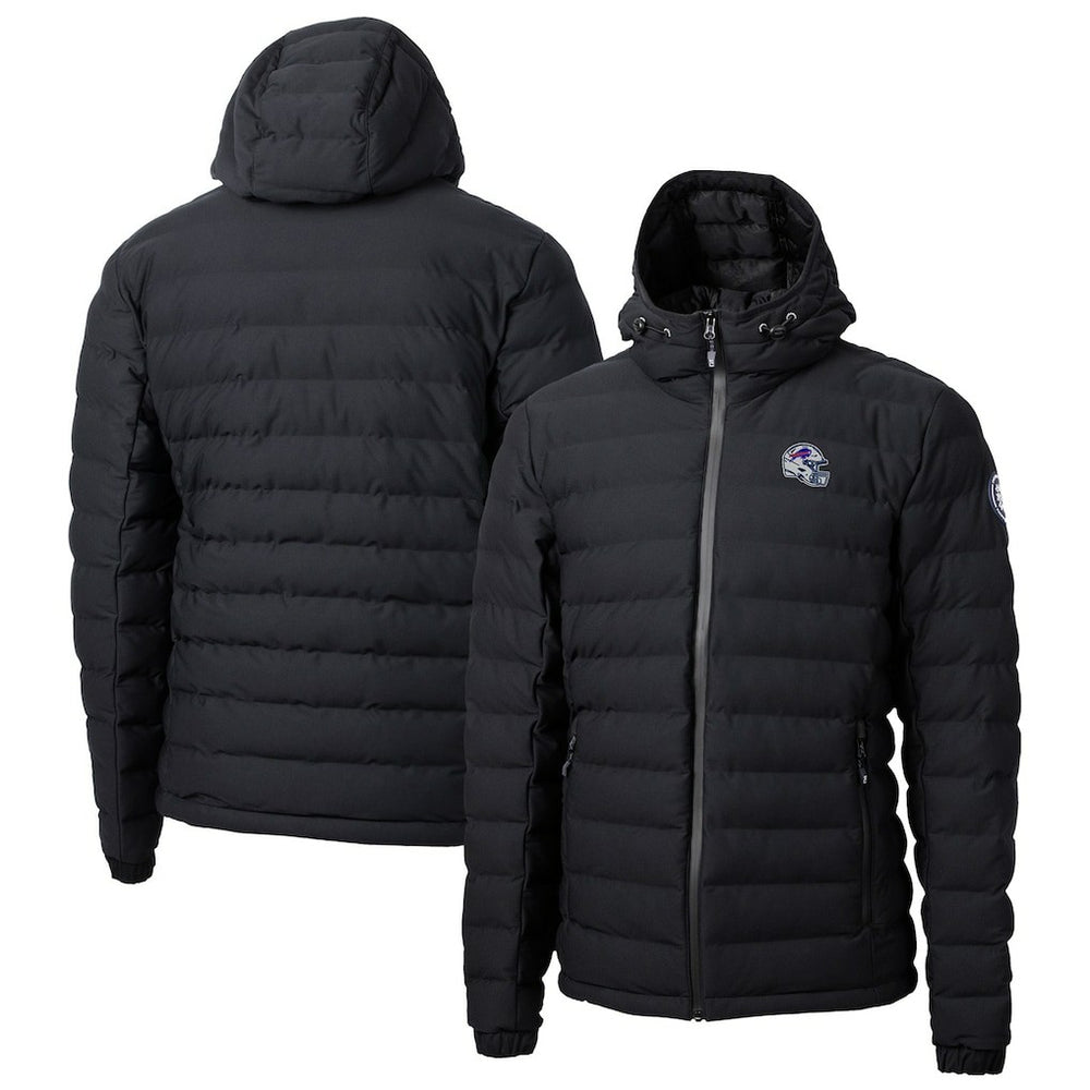 Buffalo Bills Cutter & Buck Helmet Mission Ridge Repreve Eco Insulated Puffer Full-Zip Jacket - Black - NFL