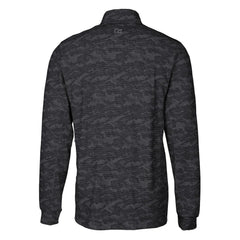 Baltimore Ravens Cutter & Buck Helmet Traverse Camo Print Stretch Quarter-Zip Pullover Top - Black - NFL