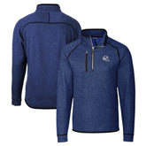 Buffalo Bills Cutter & Buck Helmet Mainsail Sweater-Knit Half-Zip Pullover Jacket - Blue - NFL