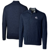 Buffalo Bills Cutter & Buck Helmet Lakemont Tri-Blend Quarter-Zip Pullover Sweater - Navy - NFL