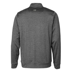 Green Bay Packers Cutter & Buck Helmet Stealth Heathered Quarter-Zip Pullover Top - Gray - NFL