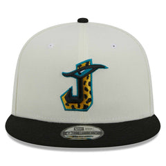 Jacksonville Jaguars New Era City Originals 9FIFTY Snapback Hat - Cream/Black - NFL