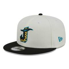 Jacksonville Jaguars New Era City Originals 9FIFTY Snapback Hat - Cream/Black - NFL