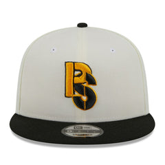 Pittsburgh Steelers New Era City Originals 9FIFTY Snapback Hat - Cream/Black - NFL
