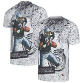 Bo Jackson Las Vegas Raiders Retired Player Name & Number Burst T-Shirt - White - Mitchell & Ness