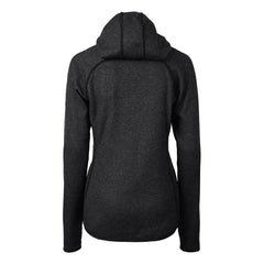 New Orleans Saints Cutter & Buck Women's Helmet Logo Mainsail Sweater-Knit Full-Zip Hoodie - Charcoal - NFL
