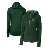 Green Bay Packers Cutter & Buck Women's Helmet Logo Mainsail Sweater-Knit Full-Zip Hoodie - Green - NFL
