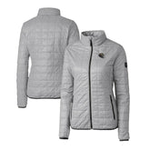 Baltimore Ravens Cutter & Buck Women's Helmet Logo Rainier PrimaLoft Eco Insulated Full-Zip Puffer Jacket - Gray - NFL