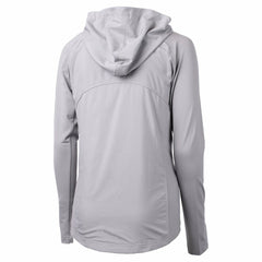 Minnesota Vikings Cutter & Buck Women's Helmet Logo Adapt Eco Knit Hybrid Recycled Full-Zip Hoodie - Heather Gray - NFL