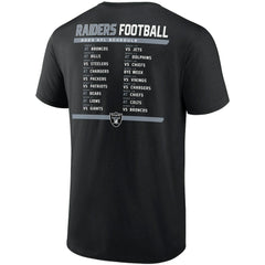 Las Vegas Raiders Two-Pack 2023 Schedule T-Shirt Combo Set - Black/White - Fanatics