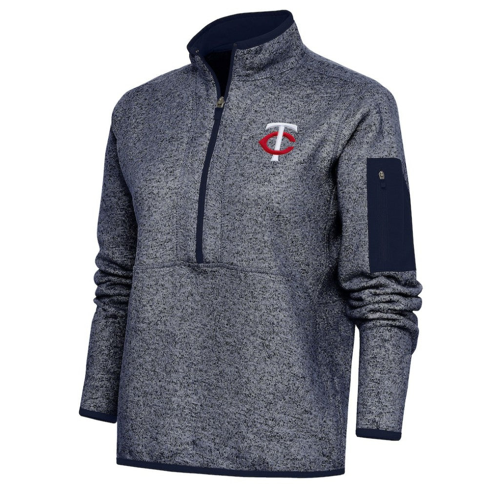 Minnesota Twins Antigua Women's Fortune Quarter-Zip Pullover Jacket Sale