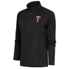 Minnesota Twins Antigua Women's Tribute Half-Zip Pullover Top Discount