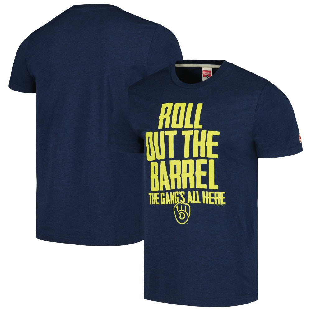 Milwaukee Brewers Homage Gangs All Here Hyper Local Tri-Blend T-Shirt Online