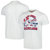 Cleveland Guardians Homage Doodle Collection We Are Cleveland Tri-Blend T-Shirt Discount