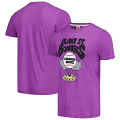 Colorado Rockies Homage Doodle Collection Blake St. Bombers Tri-Blend T-Shirt Online
