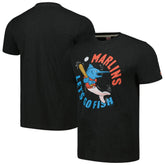 Miami Marlins Homage Doodle Collection Let's Go Fish Tri-Blend T-Shirt Online