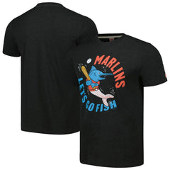 Miami Marlins Homage Doodle Collection Let's Go Fish Tri-Blend T-Shirt Online