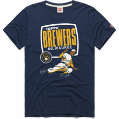 Milwaukee Brewers Homage x Topps Tri-Blend T-Shirt for sale