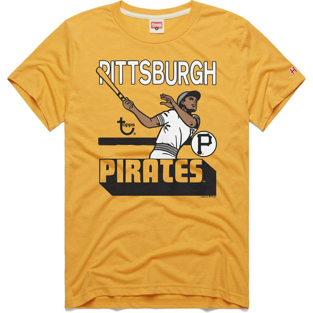 Pittsburgh Pirates Homage x Topps Tri-Blend T-Shirt Discount