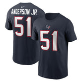 Will Anderson Jr. Houston Texans Player Name & Number T-Shirt - Navy - Nike