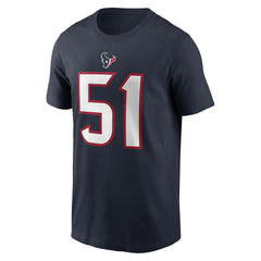 Will Anderson Jr. Houston Texans Player Name & Number T-Shirt - Navy - Nike