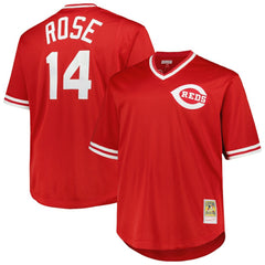 Pete Rose Cincinnati Reds Mitchell & Ness 1984 Cooperstown Collection Mesh Pullover Jersey Discount
