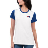 Buffalo Bills G-III 4Her by Carl Banks Women's Fashion Illustration T-Shirt - White/Royal - NFL
