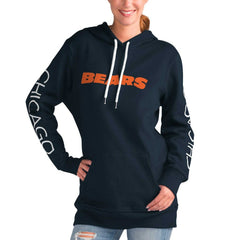 Chicago Bears G-III 4Her by Carl Banks Women's Extra Inning Pullover Hoodie - Navy - NFL