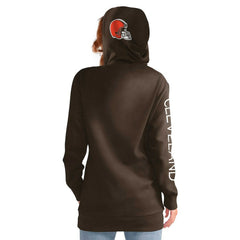 Cleveland Browns G-III 4Her by Carl Banks Women's Extra Inning Pullover Hoodie - Brown - NFL