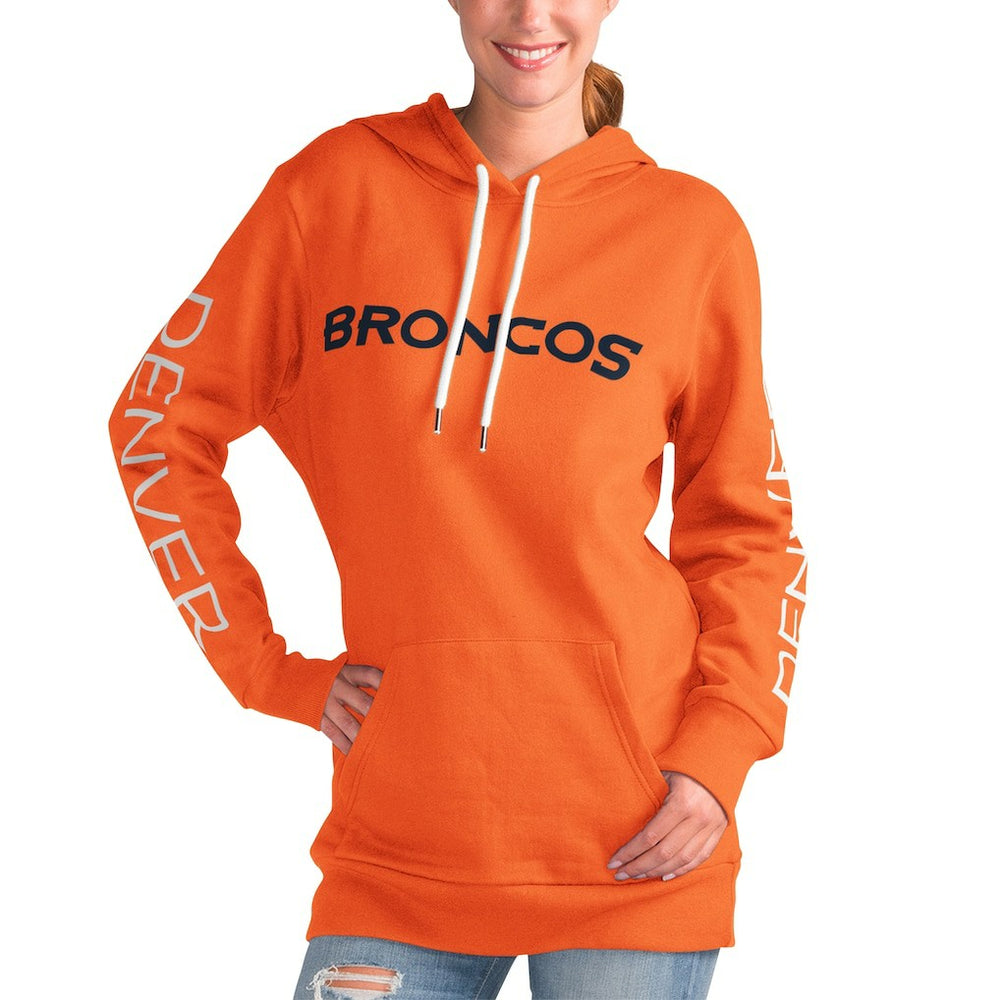 Denver Broncos G-III 4Her by Carl Banks Women's Extra Inning Pullover Hoodie - Orange - NFL