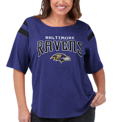 Baltimore Ravens G-III 4Her by Carl Banks Women's Plus Size Linebacker T-Shirt - Purple - NFL