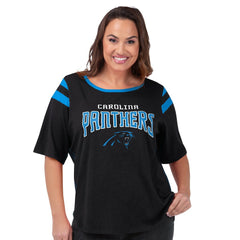 Carolina Panthers G-III 4Her by Carl Banks Women's Plus Size Linebacker T-Shirt - Black - NFL