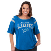 Detroit Lions G-III 4Her by Carl Banks Women's Plus Size Linebacker T-Shirt - Royal - NFL