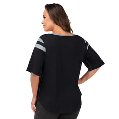 Las Vegas Raiders G-III 4Her by Carl Banks Women's Plus Size Linebacker T-Shirt - Black - NFL