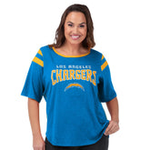 Los Angeles Chargers G-III 4Her by Carl Banks Women's Plus Size Linebacker T-Shirt - Light Blue - NFL