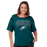 Philadelphia Eagles G-III 4Her by Carl Banks Women's Plus Size Linebacker T-Shirt - Green - NFL