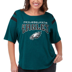 Philadelphia Eagles G-III 4Her by Carl Banks Women's Plus Size Linebacker T-Shirt - Green - NFL