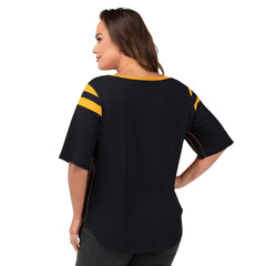 Pittsburgh Steelers G-III 4Her by Carl Banks Women's Plus Size Linebacker T-Shirt - Black - NFL