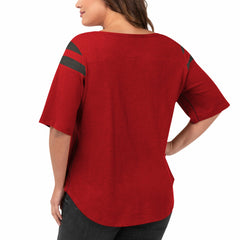 Tampa Bay Buccaneers G-III 4Her by Carl Banks Women's Plus Size Linebacker T-Shirt - Red - NFL