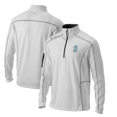 Seattle Mariners Columbia Omni-Wick Shotgun Quarter-Zip Pullover Top Discount