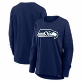 Seattle Seahawks Women's Essential Long Sleeve T-Shirt - College Navy - Fanatics