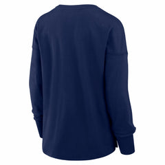 New England Patriots Women's Essential Long Sleeve T-Shirt - Navy - Fanatics