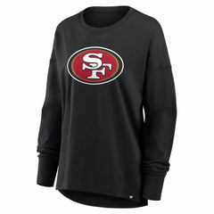 San Francisco 49ers Women's Essential Long Sleeve T-Shirt - Black - Fanatics